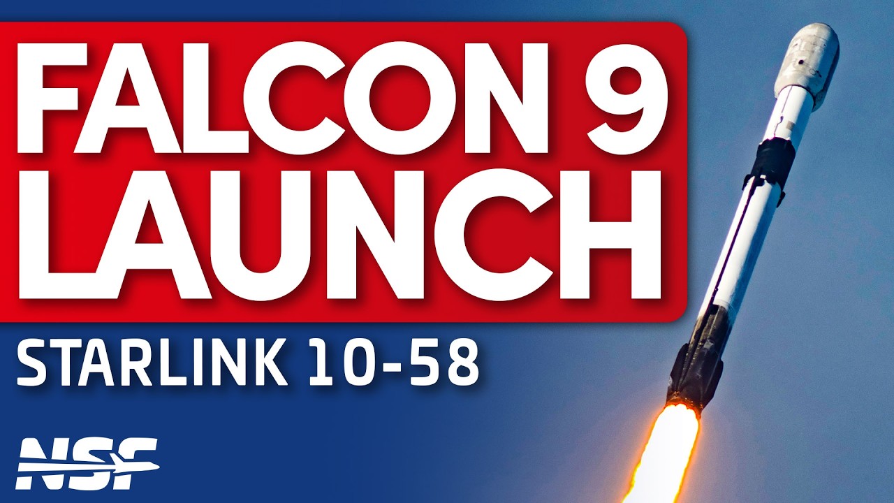 SpaceX Falcon 9 launches Starlink 10-58