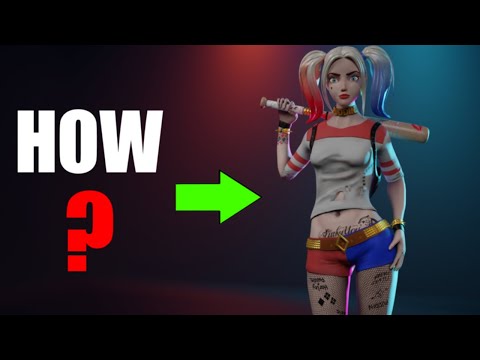 How you Sculpt a Character in Blender 3.0 - Harley Quinn