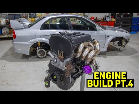 EVO 6 4G63 Engine Rebuild How To - Killer Turbo Setup! PT 4