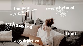 how to stay afloat when you feel drained| Low ENERGY Productivity 😌