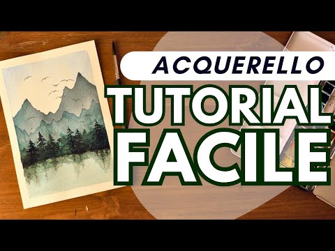 Come dipingere un paesaggio in acquerello - Tutorial Facile per Principianti
