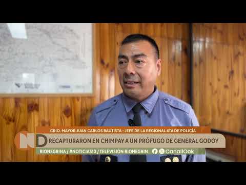 Recapturaron en Chimpay a un prófugo de General Godoy