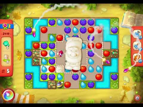 GardenScapes Level 2419 no boosters (13 moves)