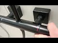Купить качественная черная матовая в душ система 26097670 Showerpipe 230 1jet EcoSmart с термостатом Hansgrohe в Киеве vannaja.kiev.ua