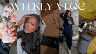 WEEKLY VLOG | EXHAUSTED😩 , V-DAY NAILS, PILATES, NEW HOME DECOR, SKIMS VALENTINES COLLECTION