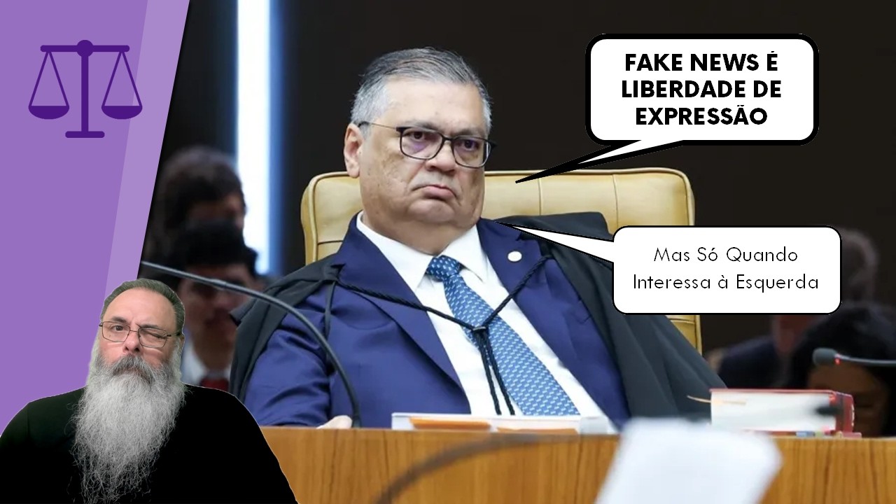 FLÁVIO DINO autoriza FAKE NEWS contra FLÁVIO para NÃO RESTRINGIR a LIBERDADE de EXPRESSÃO