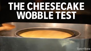 How to Tell When a Cheesecake is Finished Baking: The Wobble Test