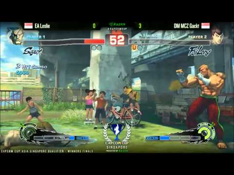 SSF4AE EA Leslie vs DM MCZ Gackt  - CAPCOM-Cup Asia SINGAPORE Qualifiers