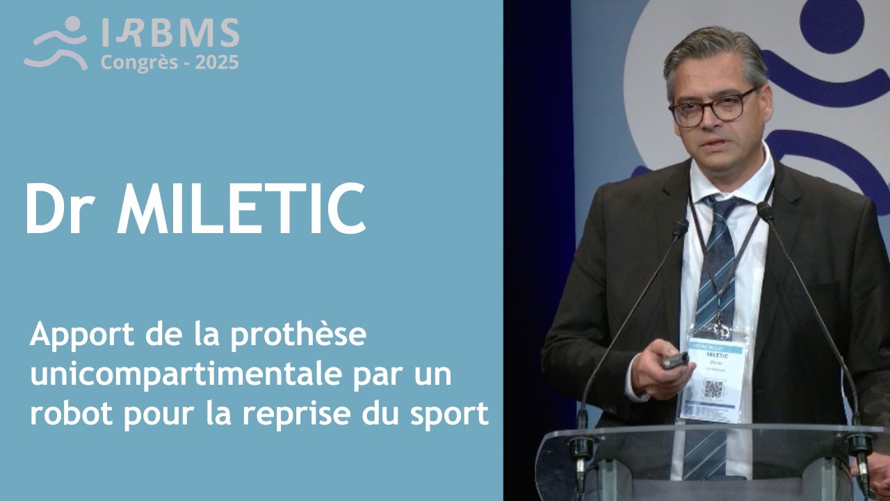 Apport de la prothèse unicompartimentale par un robot pour la reprise du sport