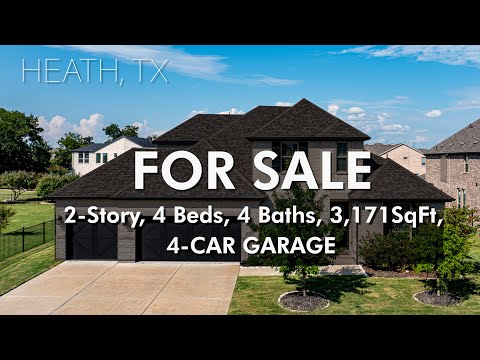 FOR SALE! 4 BD, 4 BA, 3,171SqFt, 4-CAR GARAGE! 3001 Landmark Pl, Heath, TX 75126