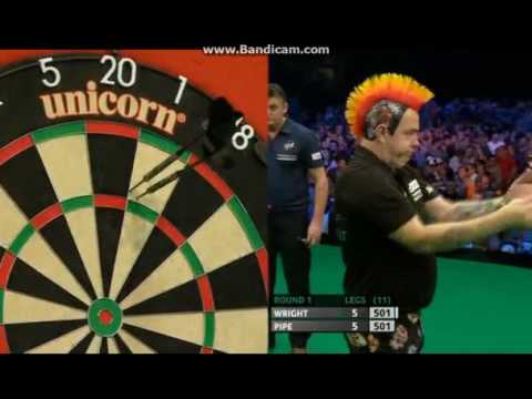 Peter Wright vs Justin Pipe PDC European Darts Championship(4)