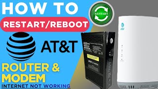 How to Restart AT&T Modem & Router to Fix Internet Problem  | Restart Uverse ATT Cable Modem