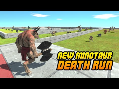 NEW MINOTAUR - Death Run with HP Bar - Animal Revolt Battle Simulator