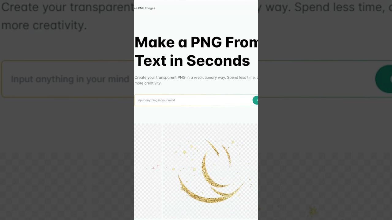 Make a PNG From Text in Seconds For Free | AI PNG Maker | AI PNG Generator #pngmaker #png #shorts