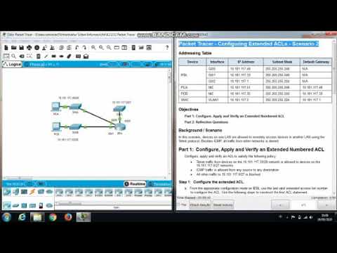 4.2.2.11 Packet Tracer - Configuring Extended ACLs - Scenario 2