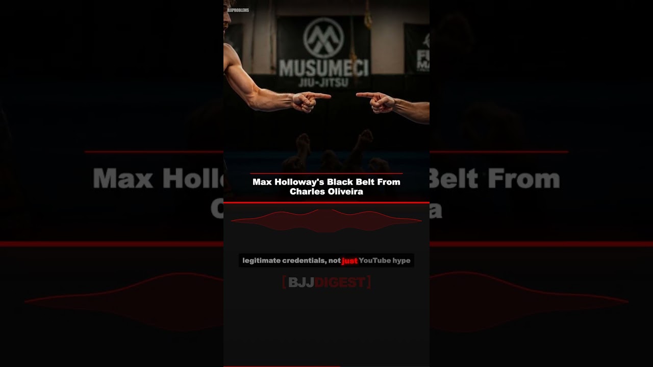 Max Holloway's Black Belt From Charles Oliveira #Shorts