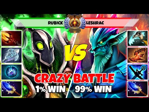 RUBICK (Off) vs LESHRAC (Mid) - Epic Battle Of Immortal Rank Dota 2 Players - Z Dota 2