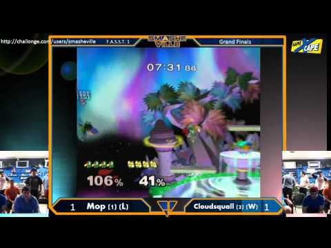 F.A.S.S.T. 1 Grand Finals Mop (Falco) vs Cloudsquall (Fox) Melee