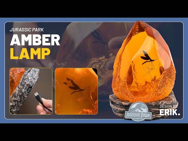 Lampadaire Erik LAMP010 Jurassic Park 3D électricité et luminosité multicolore video