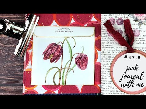 Junk Journal with me 47.5 - Making a book page envelope