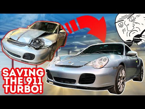 We SAVED This Porsche 911! Custom GT3 Bumper Mod, Paint, 996 / 911 Turbo (Part 2)