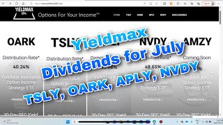 HOW Much 30%-70% (TSLY) (APLY) (NVDY) (OARK) Will Pay In Dividends Declared by Yieldmax