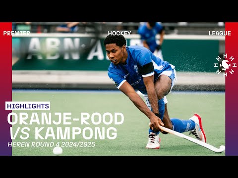Oranje-Rood - Kampong 🏑 Tulp Hoofdklasse Heren ‘24/’25 RONDE 4 | Samenvatting