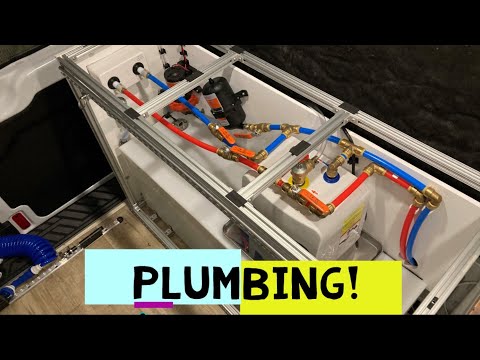 AWD Transit CLEAN PLUMBING and REAR SHOWER INSTALL! - Part 25