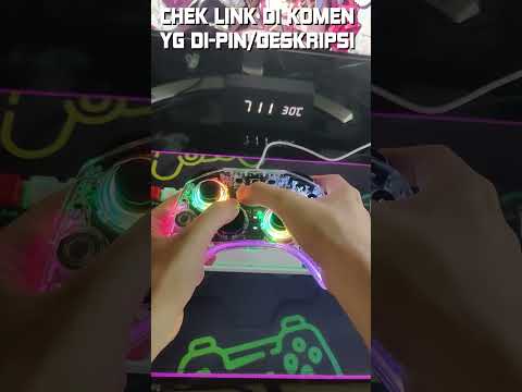 Rexus Gladius GX400 Tes Gamepad Bluetooth Transparan RGB (Android, iOS, PC, Switch) - Efootball 2023