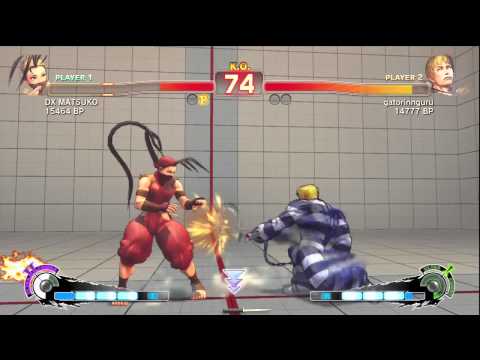 SSF4: DX MATSUKO (Ibuki) VS gatorinnguru (Cody)