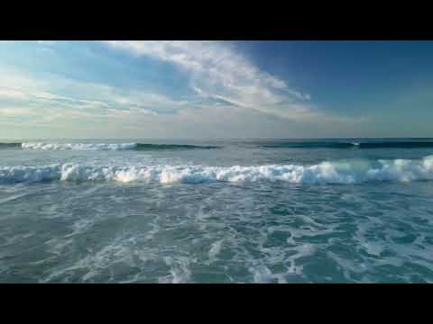 Post Sunset Glow on the Beach PART II -  White Noise ASMR, 4 hours at 4K