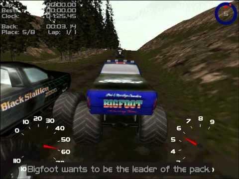 Microsoft Monster Truck Madness 2 gameplay (The Heights)
