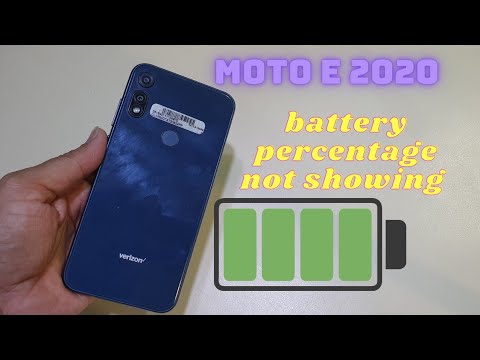Moto E 2020 Battery percentage not showing | Tips and Tricks Moto e 2020