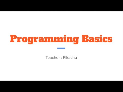Programming Basics -  C++/QT  - Part 8 | ( Pikachu Official )