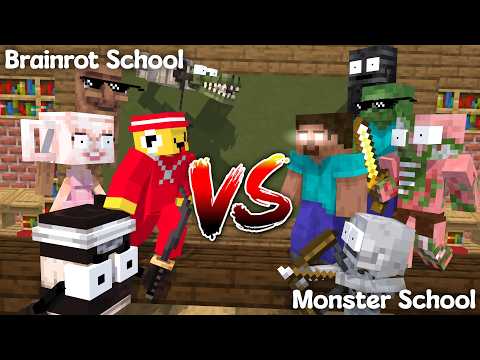 MONSTER SCHOOL: MONSTERS VS BRAINROTS CHALLENGE!!! | Monster Den