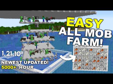 NEW UPDATED Minecraft 1.21.10 MOB FARM TUTORIAL