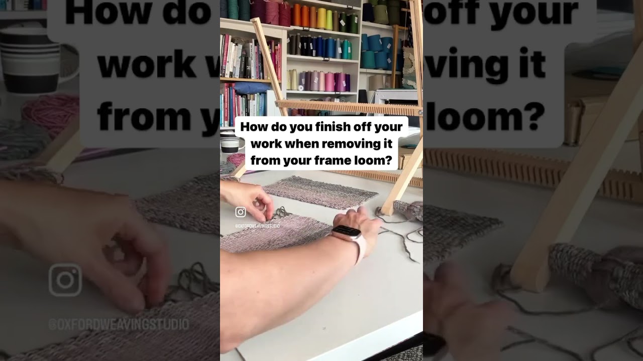 No-knot Technique for Removing your Woven Project from the Loom