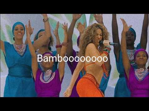 Shakira - Bamboo (lyrics video)