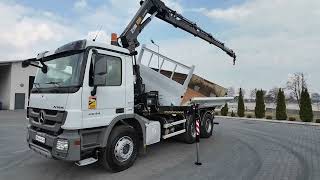 Самосвал Mercedes-Benz ACTROS 2644 / 6X4 / BASCULATOR / 2X PLĂCI HIDRAULICE / + HIAB 16 | Изображение 4 - Autoline