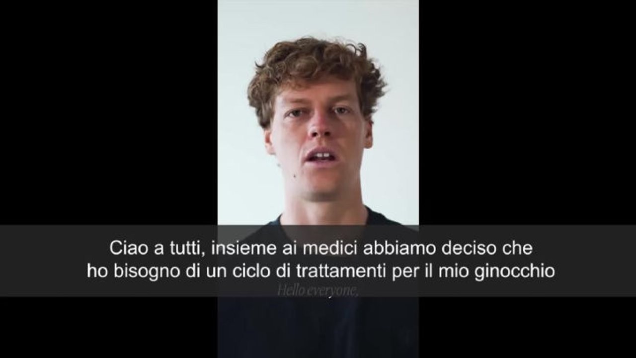 Sinner annuncia La mia stagione finisce qui, ho bisogno di trattamenti al ginocchio