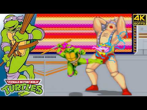 Teenage Mutant Ninja Turtles - Donatello (Arcade / 1989) 4K 60FPS