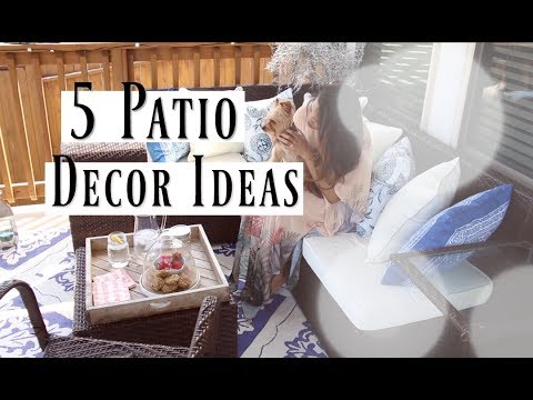 Patio & Deck Makeover & Room Tour  - Patio Decorating Ideas MissLizHeart