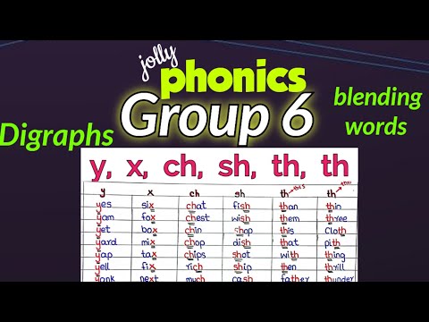 jolly phonics group 6 | phonics group 6 words. Phonics sounds with words