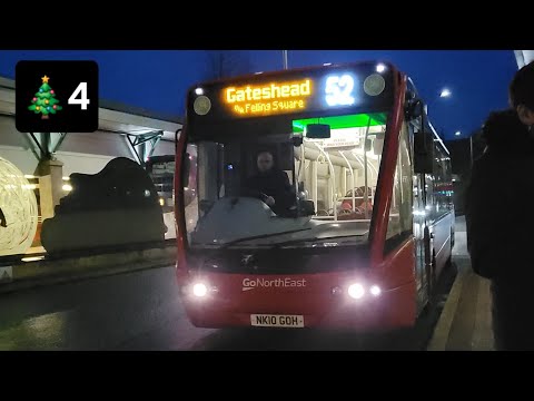 Advent with Bus Boy 2024 Day 4: *Busy bus* Onboard 52 to Gateshead - Go North East 8315 - NK10 GOH