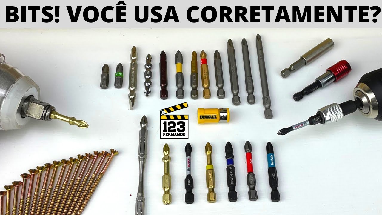 TESTES E DICAS DE BITS E PONTEIRAS PARA PARAFUSADEIRA. BITS DE IMPACTO, BITS TORÇÃO.