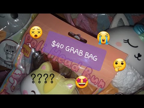 SQUISHYSHOP $40 GRAB BAG! ALL DOUBLES!?😵😭😭 Video