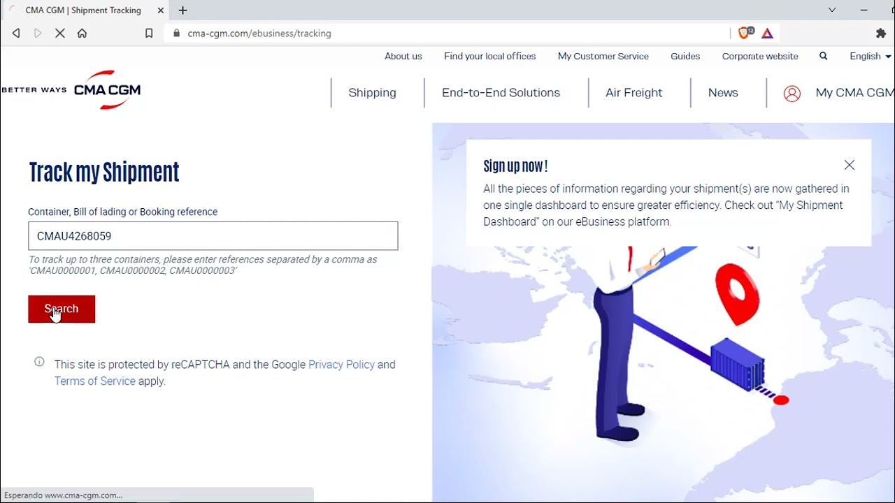 RASTREAR CONTENEDORES DE CMA - CGM