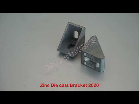 Dcbk 2020 zinc diecast angle bracket, size: 20x20