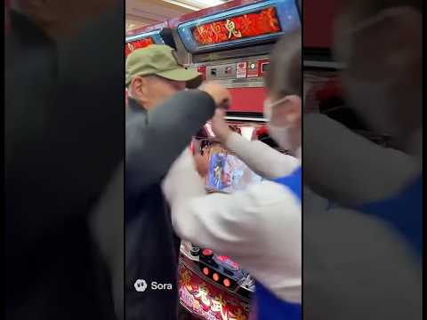 令和のおじ武者 新台にも怯まず殴り掛かる #ギャンブル