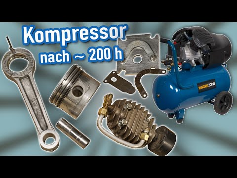 Discount store compressor after approximately 200 operating hours | Compressor repair